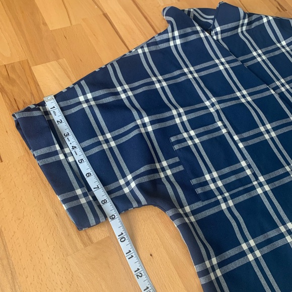 Pendleton Woolen Mills wrap navy with white with belt size XL - Picture 6 of 11